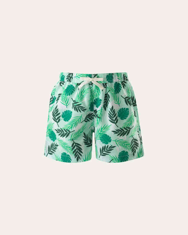 Boy's Palm Tree Swim Trunks, Size 6M-